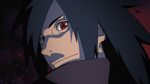 An image of Madara Uchiha in Naruto series.