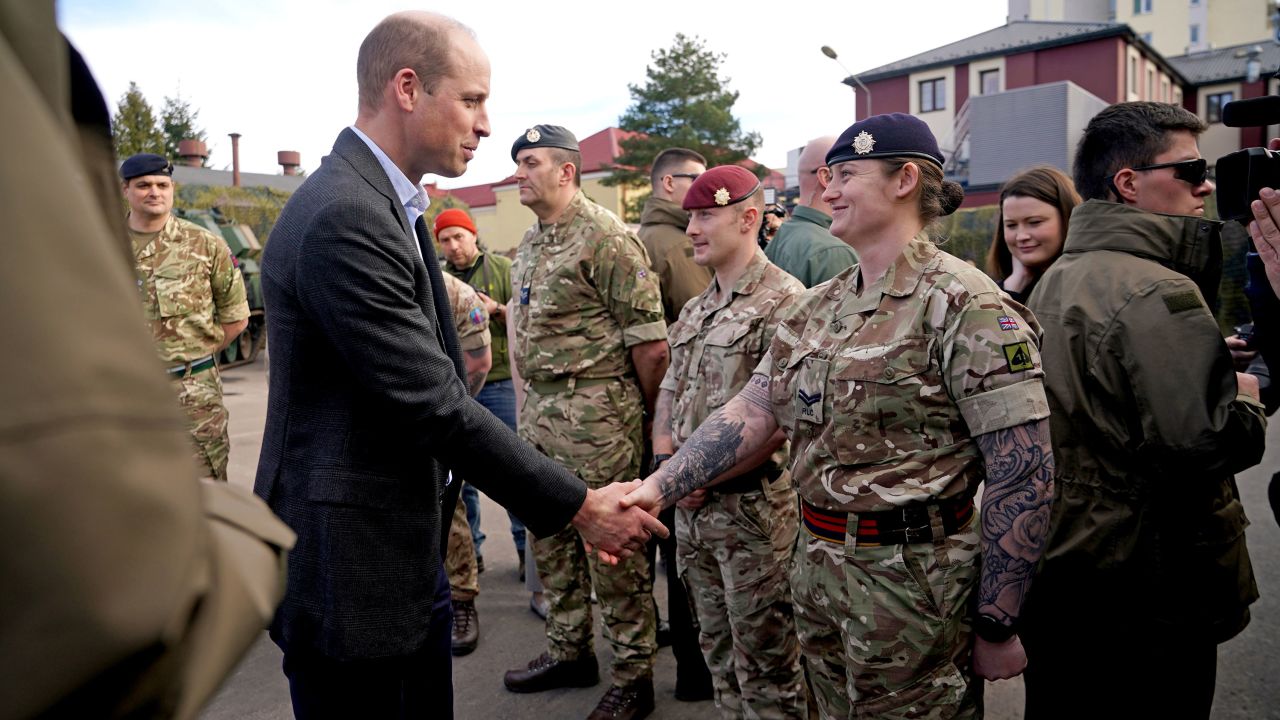 Prince William Pays A Surprise Visit To Ukrainian-Polish Troops