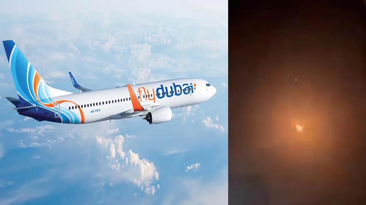 Fly Dubai Flight Catches Fire Mid-Air After Bird Strike, Watch Video