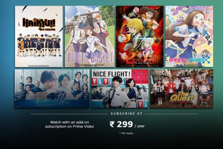 Amazon Prime Video Adds Animax + GEM Content in India