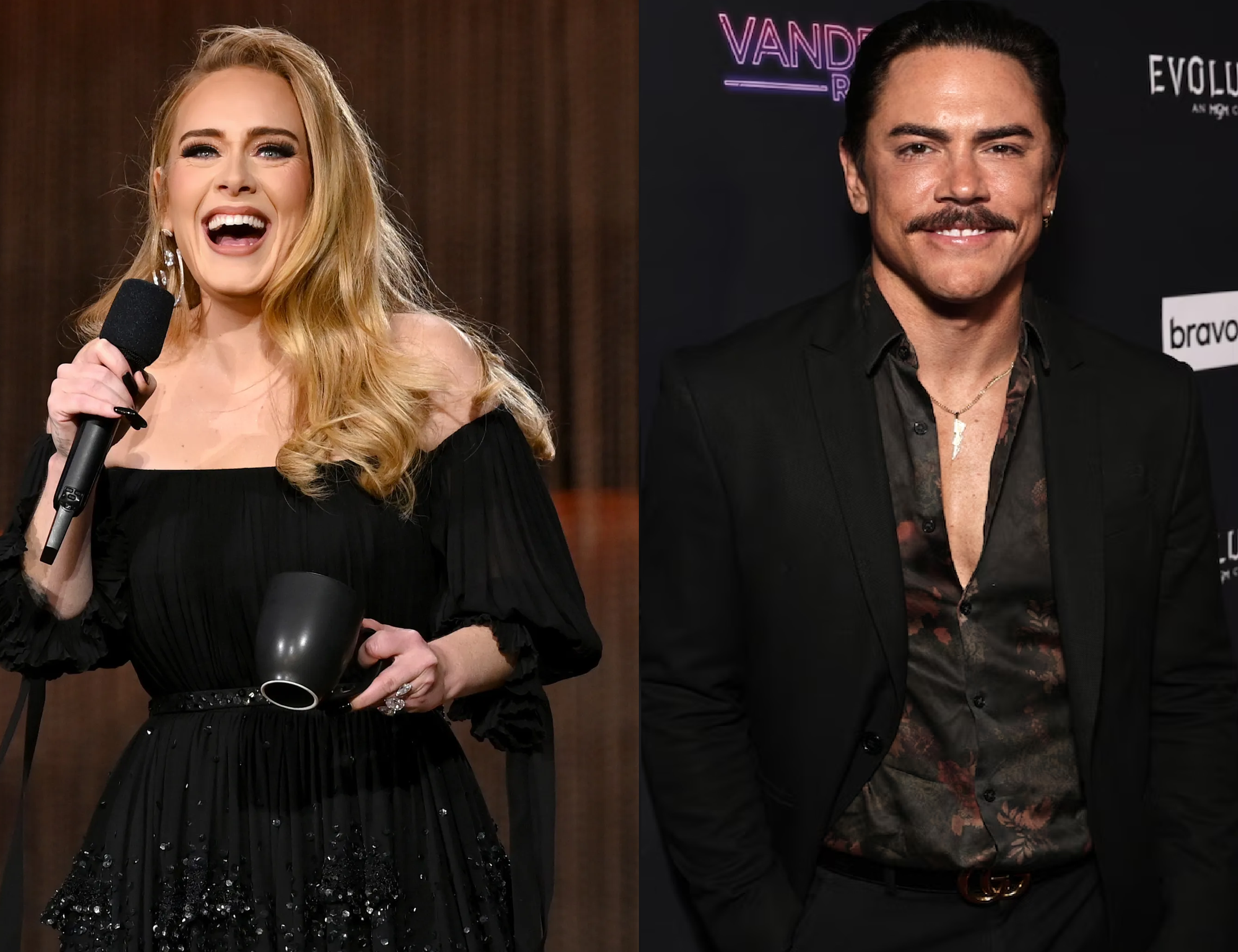 Adele Takes a Dig at 'Vanderpump Rules' Star Tom Sandoval, Asks Vegas Residency Fans to Explain ‘Scandoval’ Controversy
