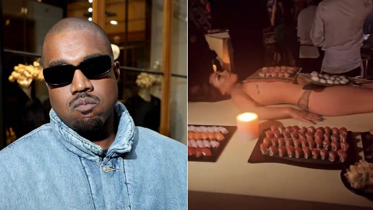 Kanye West Serves Sushi on Naked Women’s Body at 46th Birthday Bash, Sparks Backlash